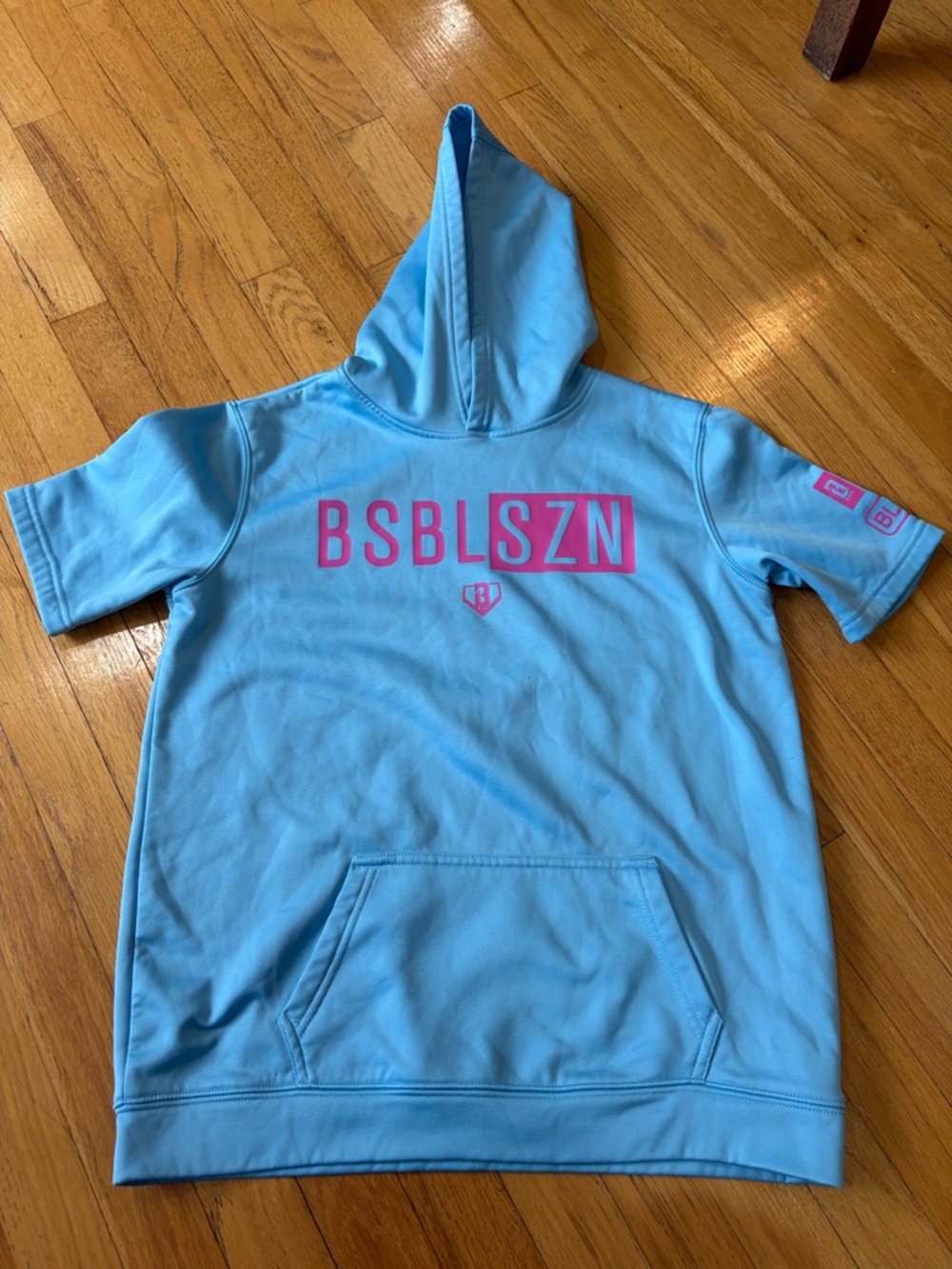 BL101 Kids Blue and Pink 3/4 Sleeve Sweatshirt Size XL